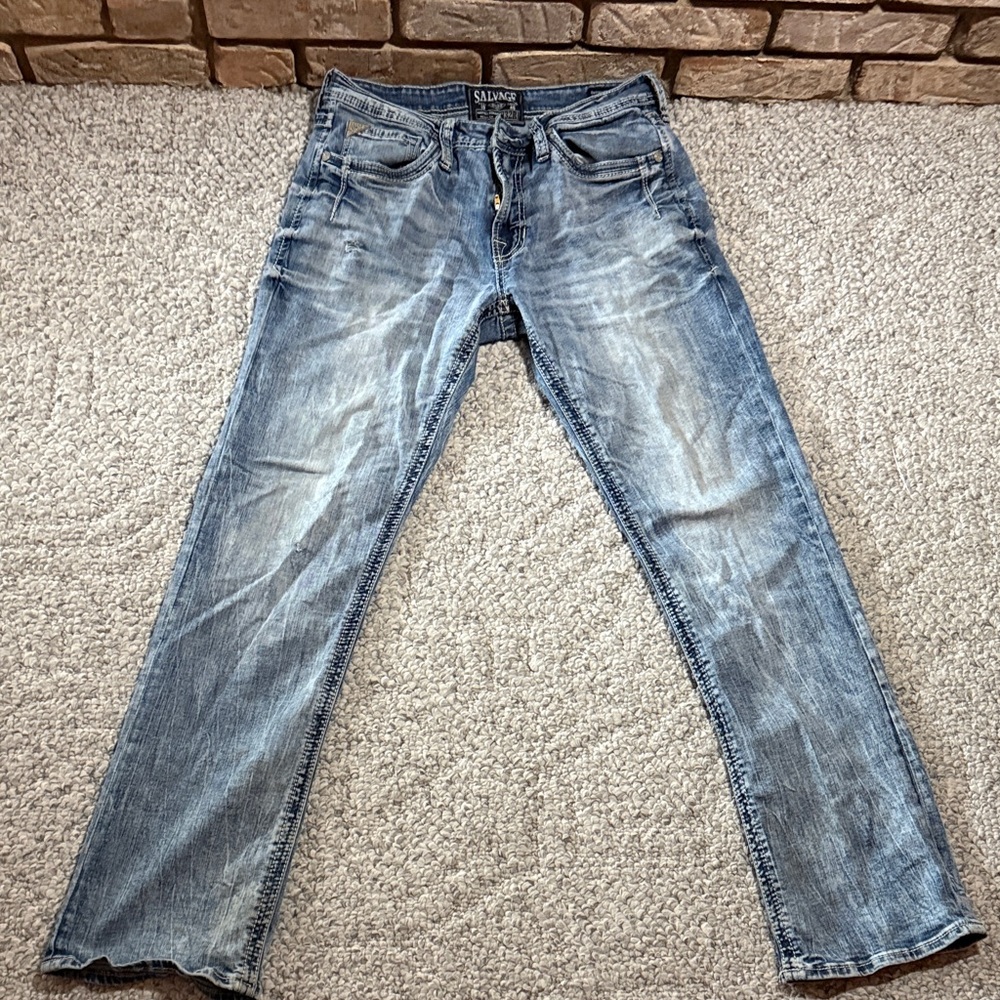 Salvage Men's Blue Slim Jeans